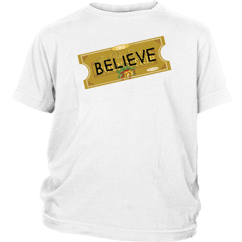 Believe Express Ticket For Santa 2018 Shirt - Polar Edition Christmas Family Gift Toddler Kids Tee - Luxurious Inspirations