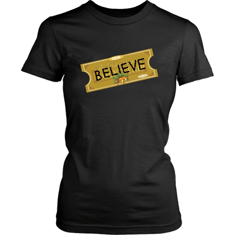 Believe Express Ticket For Santa 2019 Shirt - Women Ladies Polar Edition - Luxurious Inspirations