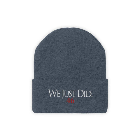 We Just Did 46 Joe Biden President Elect Winner 2020 High Quality Christmas Knit Beanie - Binge Prints