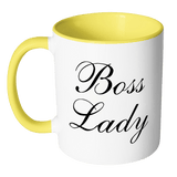 Boss Lady Mug - Great Coffee Cup Gift For Employer Colleague Work or Friends - Luxurious Inspirations