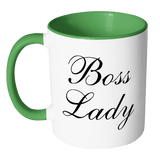 Boss Lady Mug - Great Coffee Cup Gift For Employer Colleague Work or Friends - Luxurious Inspirations