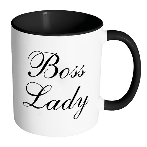 Boss Lady Mug - Great Coffee Cup Gift For Employer Colleague Work or Friends - Luxurious Inspirations