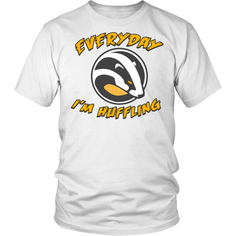Everyday I'm Huffling Shirt - Funny Cute Huffle Badger Animal Tee - Luxurious Inspirations