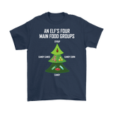 Canada Elf Four Main Food Groups Shirt - Funny Christmas Tree Santa Holiday Tee - Luxurious Inspirations