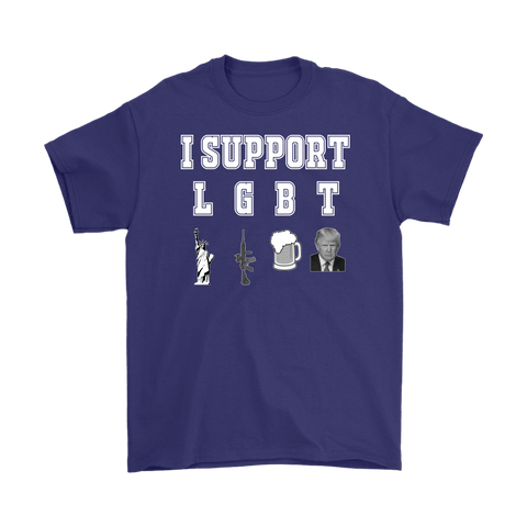 Canada  I Support LGBT Shirt - Liquor Guns Beer Trump Tee - Luxurious Inspirations