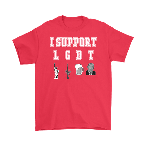 Canada I Support LGBT Shirt - Liquor Guns Beer Trump Tee - Luxurious Inspirations