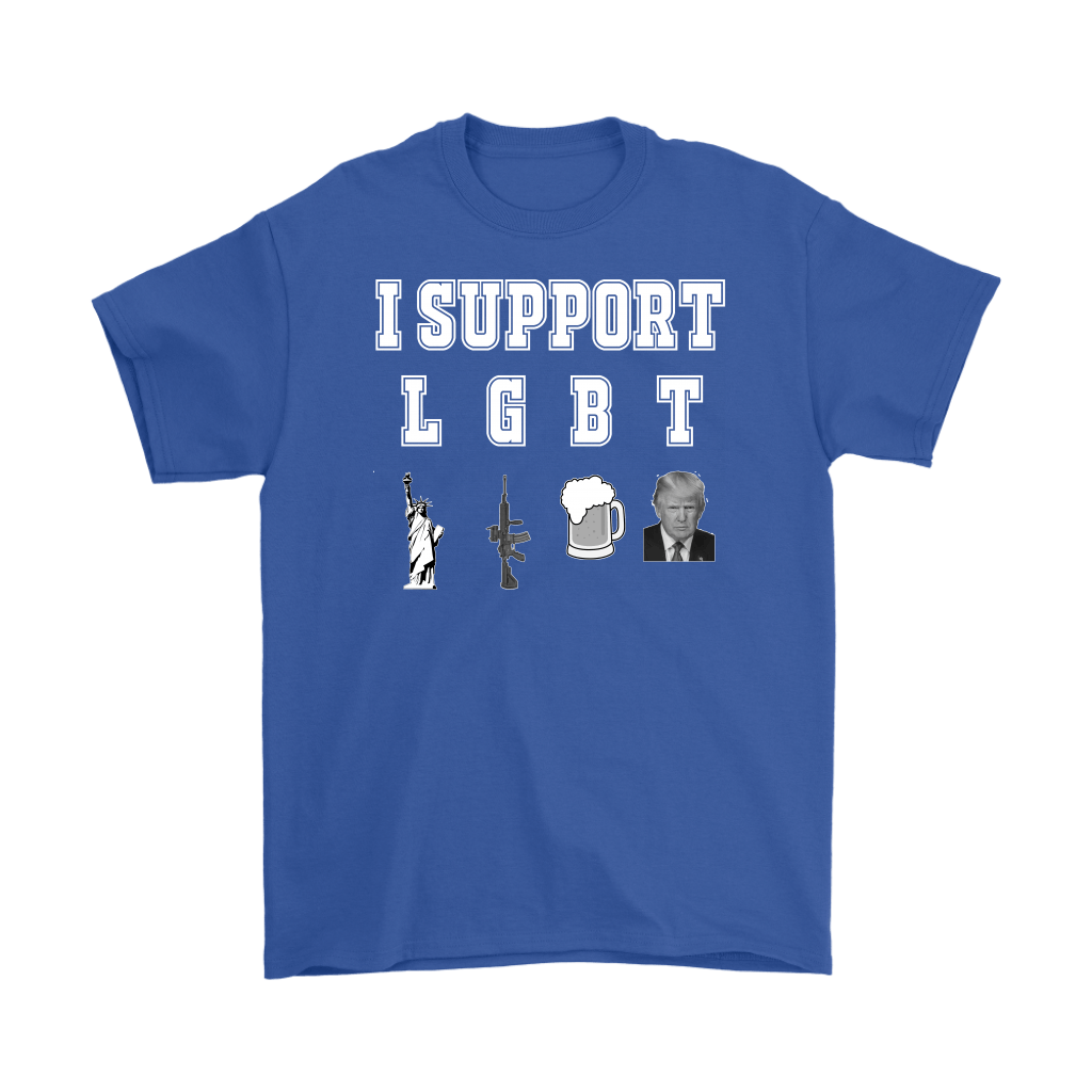 I support hot sale lgbt shirt