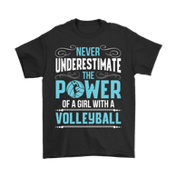 Canada  Never Underestimate The Power Of A Girl With A Volleyball Shirt - Funny Sports Tee - Luxurious Inspirations
