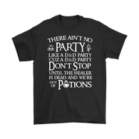 Canada There Ain't No Party Like A D&D Party Shirt - Funny Dungeons and Dragons DND Tee - Luxurious Inspirations