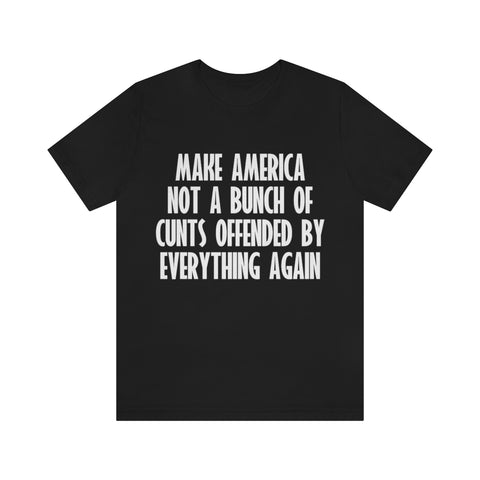 Make America Not A Bunch of Cunts Offended by Everything Again High Quality Tee