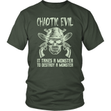 Chaotic Evil It Takes A Monster To Destroy A Monster Fantasy Gaming T-Shirt Gift - Luxurious Inspirations