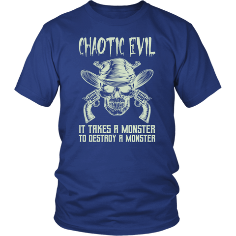 Chaotic Evil It Takes A Monster To Destroy A Monster Fantasy Gaming T-Shirt Gift - Luxurious Inspirations