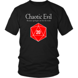 Chaotic Evil No Apologies DND T-Shirt - Luxurious Inspirations