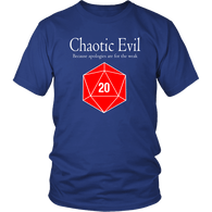 Chaotic Evil No Apologies DND T-Shirt - Luxurious Inspirations