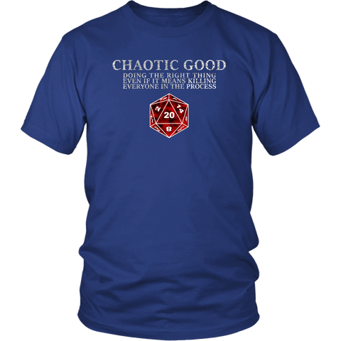 Chaotic Good DND T-Shirt - Luxurious Inspirations