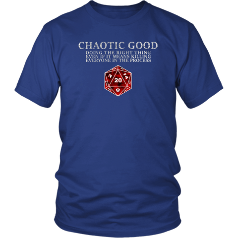 Chaotic Good DND T-Shirt - Luxurious Inspirations