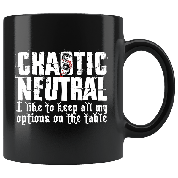 Chaotic Neutral Mug - Funny DND D&D DM RPG Coffee Cup  Binge Prints