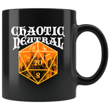 Chaotic Neutral Mug - Funny DND D&D DM RPG Dice D20 Coffee Cup - Luxurious Inspirations