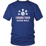 Choose Your Weapon Wisely DND T-Shirt - Luxurious Inspirations