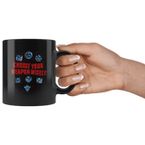 Choose Your Weapon Wisely Mug - Funny DND D&D DM Dice D20 Coffee Cup - Luxurious Inspirations