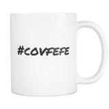Covfefe #covfefe mug, funny Trump Twitter Quote. White 11 oz Coffee Cup 2 - Luxurious Inspirations
