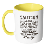 Crazy German Shepherd Lady Mug - Funny Two-Tone Coffee Cup For A Dog Lover - Luxurious Inspirations