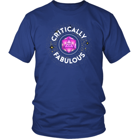 Critically Fabulous D20 DND T-Shirt - Luxurious Inspirations