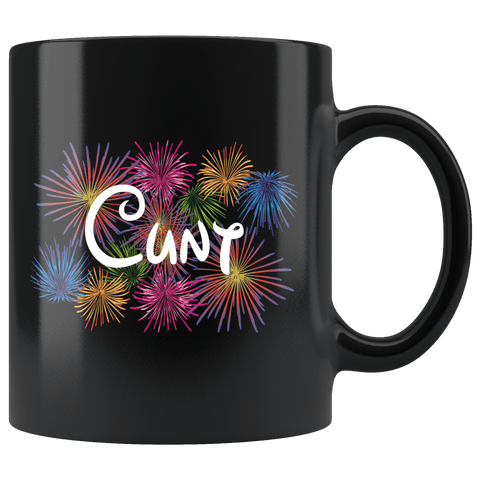 Cunt Art Fireworks Parody Mug - Funny Offensive Rude Crude Vulgar Coffee cup - Luxurious Inspirations