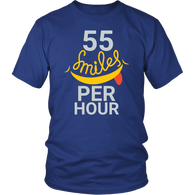 55 Smiles Per Hour With Funny T-shirt for Men - Luxurious Inspirations