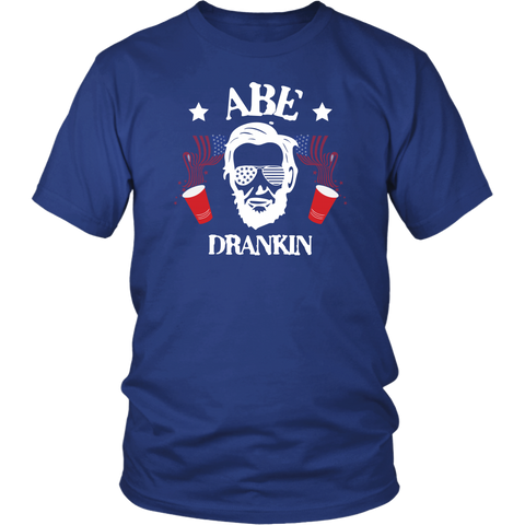 Abe Dranken Drinking Abraham Lincoln T-Shirt - Funny July 4th Independence Day Pride Tee Shirt - Luxurious Inspirations