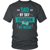 Dad By Day Guardian By Night Shirt - Funny Papa Daddy Father's Day Gamer Gaming Game Tee - Luxurious Inspirations