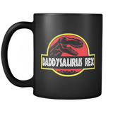 Daddysaurus Rex Mug - Funny Parody Dinosaur Coffee Cup - Luxurious Inspirations