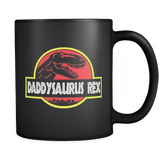 Daddysaurus Rex Mug - Funny Parody Dinosaur Coffee Cup - Luxurious Inspirations