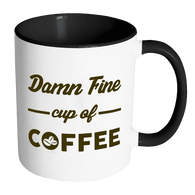 Damn Fine Cup Of Coffee Mug - Awesome Two-Tone Cup For Coffee Lovers - Luxurious Inspirations
