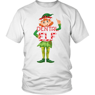 Dental Elf Christmas Shirt - Funny Santa's Little Helper Dentist Assistant Hygienist Unisex Tee - Luxurious Inspirations