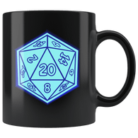 Dice DND Role Playing Board Game Funny Mug D&D D20 Critical Coffee Cup - Luxurious Inspirations