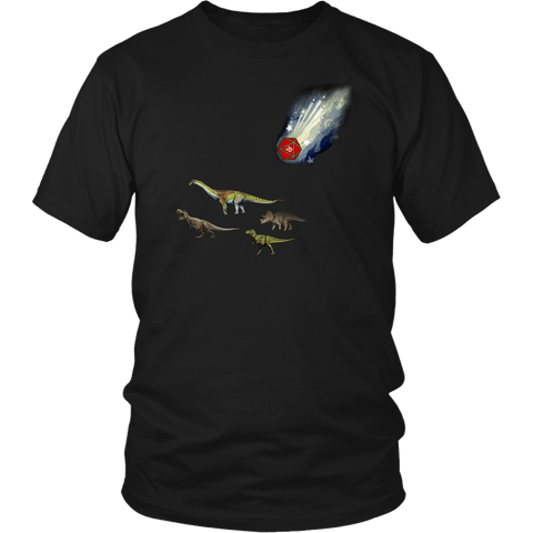 Dinosaur Extinction Crit DND T-Shirt - Luxurious Inspirations