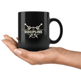 Discipline is Ki Mug - Funny Monk DND Dungeons RPG Gaming Dice Critical D20 D1 Coffee Cup - Luxurious Inspirations