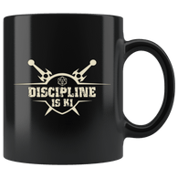 Discipline is Ki Mug - Funny Monk DND Dungeons RPG Gaming Dice Critical D20 D1 Coffee Cup - Luxurious Inspirations