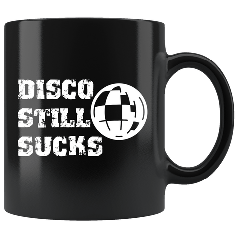Disco Still Sucks Mug - Funny 70s Music Disco Ball Coffee Cup - Luxurious Inspirations