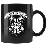 District 9 3/4 Parody Mug - Funny Wizard Movie Joke Coffee Cup - Luxurious Inspirations