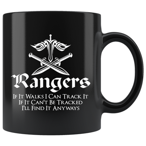 Rangers If It Walks I Can Track It If It Can't Be Tracked I'll Find It Anyways Coffee Cup Mug - Luxurious Inspirations