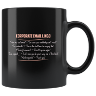 Corporate Email Lingo coffee cup mug - Luxurious Inspirations
