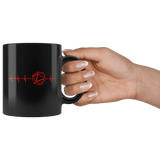 DND Dice Heartbeat Mug - Funny D&D D20 DM RPG Coffee Cup - Luxurious Inspirations