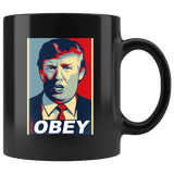 Do Not Obey Trump Double Meaning Art Mug - Funny Small Print Women's Support Nasty Coffee Cup - Luxurious Inspirations