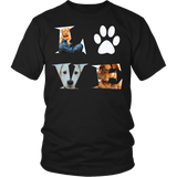 Dog Lover Shirt - I Love Dogs Paw Puppies Tee - Luxurious Inspirations