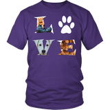 Dog Lover Shirt - I Love Dogs Paw Puppies Tee - Luxurious Inspirations
