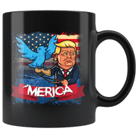 Donald Trump Tweet American Eagle Flag Mug - Funny Cartoon Patriotic 4Th Of July Coffee Cup - Luxurious Inspirations