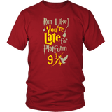 Double-Sided Run Like You're Late For Platform 9 3/4 Harry Wizard Funny T-Shirt - Luxurious Inspirations