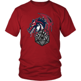 Dragon D20 DND T-Shirt - Luxurious Inspirations
